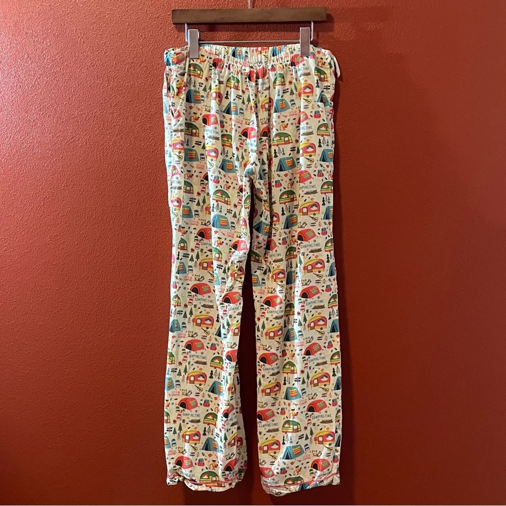 Mahogany Women’s Happy Camper 100% Cotton Camp Novelty Matching Pajama Set - Picture 6 of 6